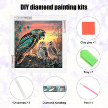 Load image into Gallery viewer, Diamond Painting - Partial Special Shaped - Owl (30*30CM)
