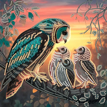 Load image into Gallery viewer, Diamond Painting - Partial Special Shaped - Owl (30*30CM)
