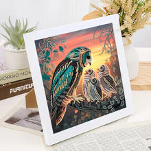 Load image into Gallery viewer, Diamond Painting - Partial Special Shaped - Owl (30*30CM)
