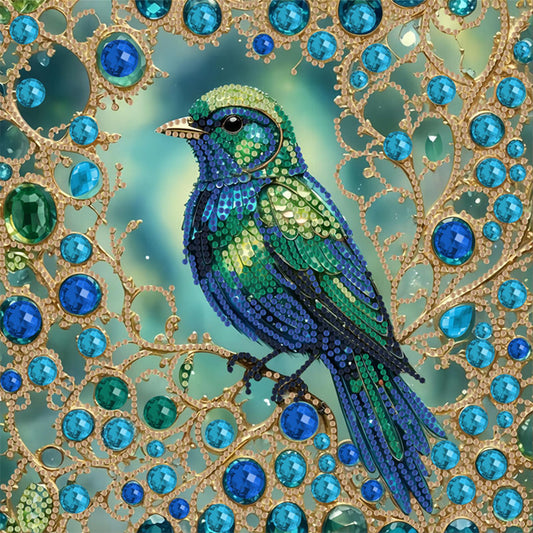 Diamond Painting - Partial Special Shaped - Crow (30*30CM)