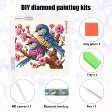 Load image into Gallery viewer, Diamond Painting - Partial Special Shaped - Blue Bird (30*30CM)
