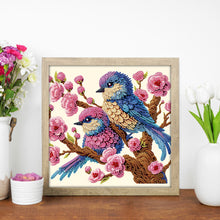 Load image into Gallery viewer, Diamond Painting - Partial Special Shaped - Blue Bird (30*30CM)
