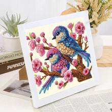 Load image into Gallery viewer, Diamond Painting - Partial Special Shaped - Blue Bird (30*30CM)
