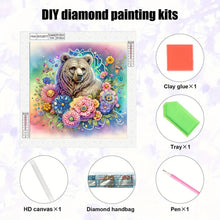 Load image into Gallery viewer, Diamond Painting - Partial Special Shaped - Bear (30*30CM)
