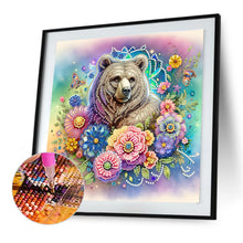 Load image into Gallery viewer, Diamond Painting - Partial Special Shaped - Bear (30*30CM)
