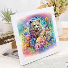 Load image into Gallery viewer, Diamond Painting - Partial Special Shaped - Bear (30*30CM)
