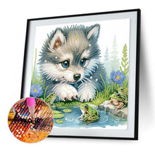 Load image into Gallery viewer, Diamond Painting - Partial Special Shaped - Little Wolf (30*30CM)
