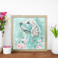 Load image into Gallery viewer, Diamond Painting - Partial Special Shaped - Dog (30*30CM)
