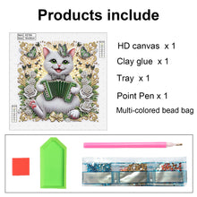 Load image into Gallery viewer, Diamond Painting - Partial Special Shaped - Funny Cat (30*30CM)
