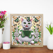 Load image into Gallery viewer, Diamond Painting - Partial Special Shaped - Funny Cat (30*30CM)
