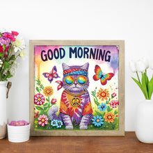 Load image into Gallery viewer, Diamond Painting - Partial Special Shaped - Funny Cat (30*30CM)
