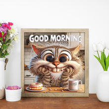 Load image into Gallery viewer, Diamond Painting - Partial Special Shaped - Funny Cat (30*30CM)
