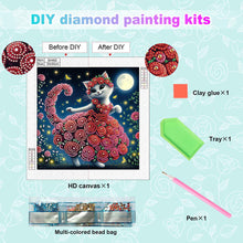 Load image into Gallery viewer, Diamond Painting - Partial Special Shaped - Funny Cat (30*30CM)
