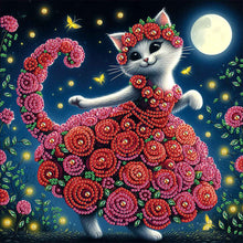 Load image into Gallery viewer, Diamond Painting - Partial Special Shaped - Funny Cat (30*30CM)
