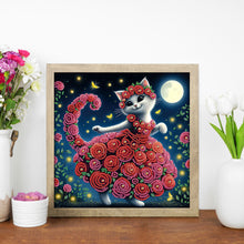 Load image into Gallery viewer, Diamond Painting - Partial Special Shaped - Funny Cat (30*30CM)
