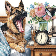 Load image into Gallery viewer, Diamond Painting - Partial Special Shaped - Funny Dog (30*30CM)
