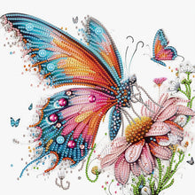 Load image into Gallery viewer, Diamond Painting - Partial Special Shaped - Flowers And Butterflies (30*30CM)
