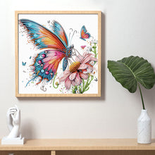 Load image into Gallery viewer, Diamond Painting - Partial Special Shaped - Flowers And Butterflies (30*30CM)

