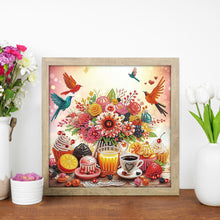 Load image into Gallery viewer, Diamond Painting - Partial Special Shaped - Flowers And Butterflies (30*30CM)
