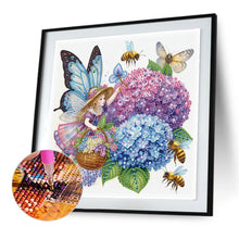 Load image into Gallery viewer, Diamond Painting - Partial Special Shaped - Flowers And Butterflies (30*30CM)
