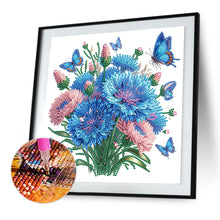 Load image into Gallery viewer, Diamond Painting - Partial Special Shaped - Flowers And Butterflies (30*30CM)
