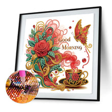 Load image into Gallery viewer, Diamond Painting - Partial Special Shaped - Flowers And Butterflies (30*30CM)
