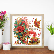 Load image into Gallery viewer, Diamond Painting - Partial Special Shaped - Flowers And Butterflies (30*30CM)
