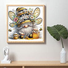 Load image into Gallery viewer, Diamond Painting - Partial Special Shaped - Bee Gnome (30*30CM)

