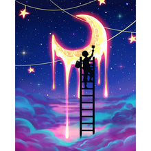 Load image into Gallery viewer, AB Diamond Painting - Full Round - Man Who Draws The Starry Sky (40*50CM)
