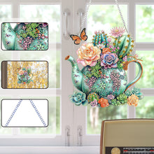 Load image into Gallery viewer, Succulents Cacti 2D Flat DIY Diamond Art Pendant Window Hanging Art for Home
