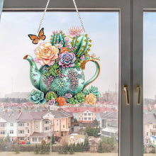 Load image into Gallery viewer, Succulents Cacti 2D Flat DIY Diamond Art Pendant Window Hanging Art for Home
