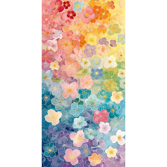AB Diamond Painting - Full Round - Colorful Flowers (40*80CM)