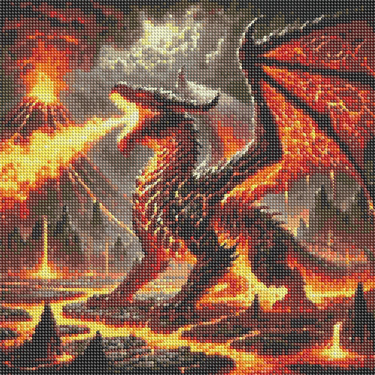Diamond Painting - Full Round - Dragon (40*40CM)