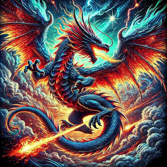 Diamond Painting - Full Round - Dragon (40*40CM)