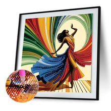 Load image into Gallery viewer, Diamond Painting - Partial Special Shaped - Elegant Dancing Beauty (30*30CM)
