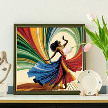 Load image into Gallery viewer, Diamond Painting - Partial Special Shaped - Elegant Dancing Beauty (30*30CM)
