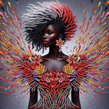 Load image into Gallery viewer, Diamond Painting - Partial Special Shaped - Elegant Black Beauty (30*30CM)
