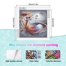 Load image into Gallery viewer, Diamond Painting - Partial Special Shaped - Elegant Umbrella Beauty (30*30CM)
