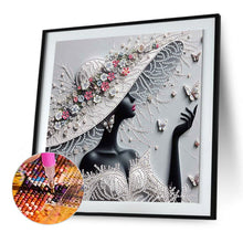 Load image into Gallery viewer, Diamond Painting - Partial Special Shaped - Elegant Black Beauty (30*30CM)
