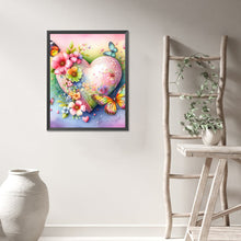 Load image into Gallery viewer, AB Diamond Painting - Full Round - Butterfly, Flower And Heart (40*50CM)
