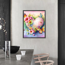 Load image into Gallery viewer, AB Diamond Painting - Full Round - Butterfly, Flower And Heart (40*50CM)
