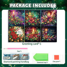 Load image into Gallery viewer, 6PCS DIY Christmas Diamond Art Greeting Cards Congratulations Cards &amp; Gifts
