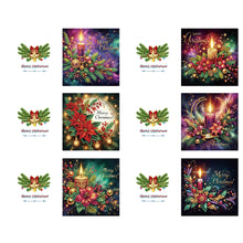 Load image into Gallery viewer, 6PCS DIY Christmas Diamond Art Greeting Cards Congratulations Cards &amp; Gifts
