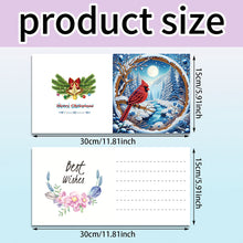 Load image into Gallery viewer, 6PCS DIY Christmas Diamond Art Greeting Cards Congratulations Cards &amp; Gifts
