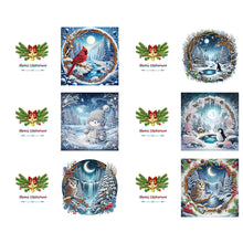 Load image into Gallery viewer, 6PCS DIY Christmas Diamond Art Greeting Cards Congratulations Cards &amp; Gifts
