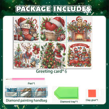 Load image into Gallery viewer, 6PCS DIY Christmas Diamond Art Greeting Cards Congratulations Cards &amp; Gifts
