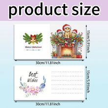 Load image into Gallery viewer, 6PCS DIY Christmas Diamond Art Greeting Cards Congratulations Cards &amp; Gifts
