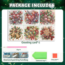 Load image into Gallery viewer, 6PCS DIY Christmas Diamond Art Greeting Cards Congratulations Cards &amp; Gifts
