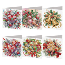 Load image into Gallery viewer, 6PCS DIY Christmas Diamond Art Greeting Cards Congratulations Cards &amp; Gifts
