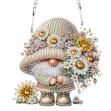 Load image into Gallery viewer, 2pcs 2D Flat DIY Diamond Art Pendant Diamond Painting Set (Daisy Gnome)
